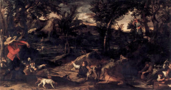 Annibale Carracci - Die Jagd, Entstehung vor 1595
